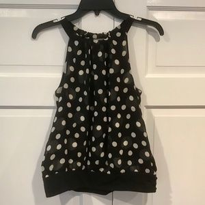 Black and white dot top